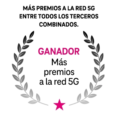 La red 5G más premiada por todos.