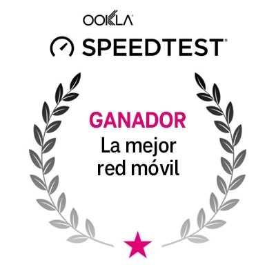 Ganadora del premio T-Mobile: Mejor Red Móvil de EE.UU. de Ookla® Speedtest®.