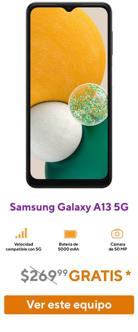 El smartphone Samsung Galaxy A13 5G.