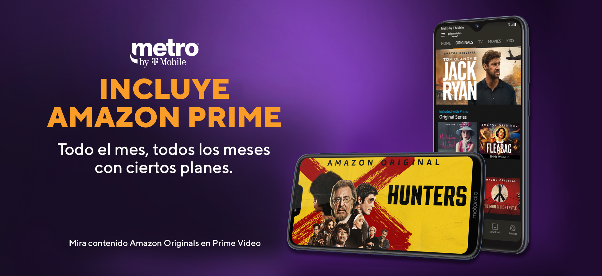 Amazon Prime Películas, música y envío gratis Metro® by TMobile
