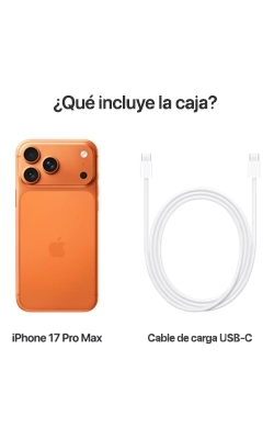 Apple iPhone 17 Pro Max - Naranja cósmico - 256GB 4 de 4 vistas