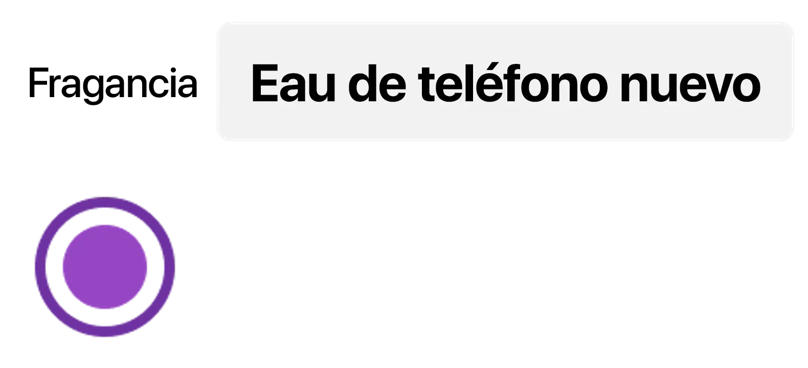 Fragancia Eau de teléfono nuevo