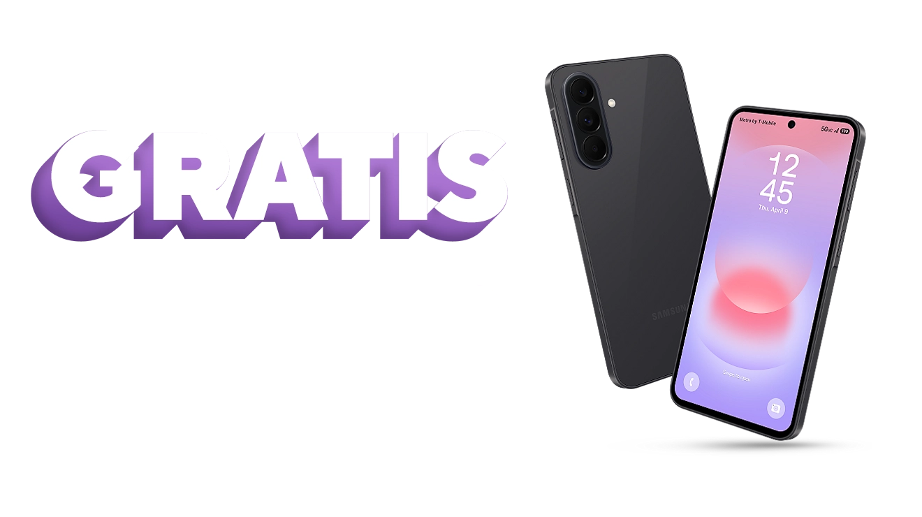 Llévate un Samsung Galaxy A37 5G gratis sin cargos de activación.
